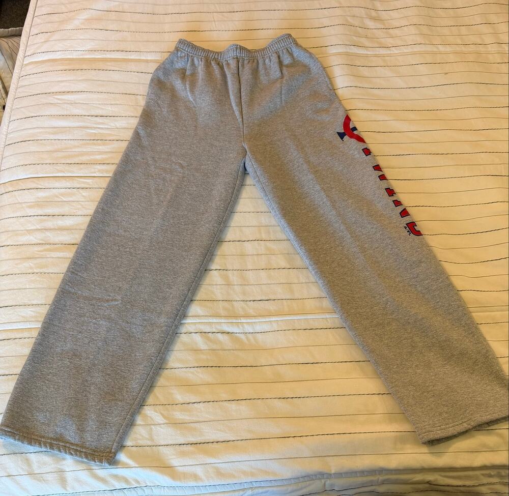 Minnesota Twins Logo WIDE LEG Sweatpants Gray Mens- Sz M